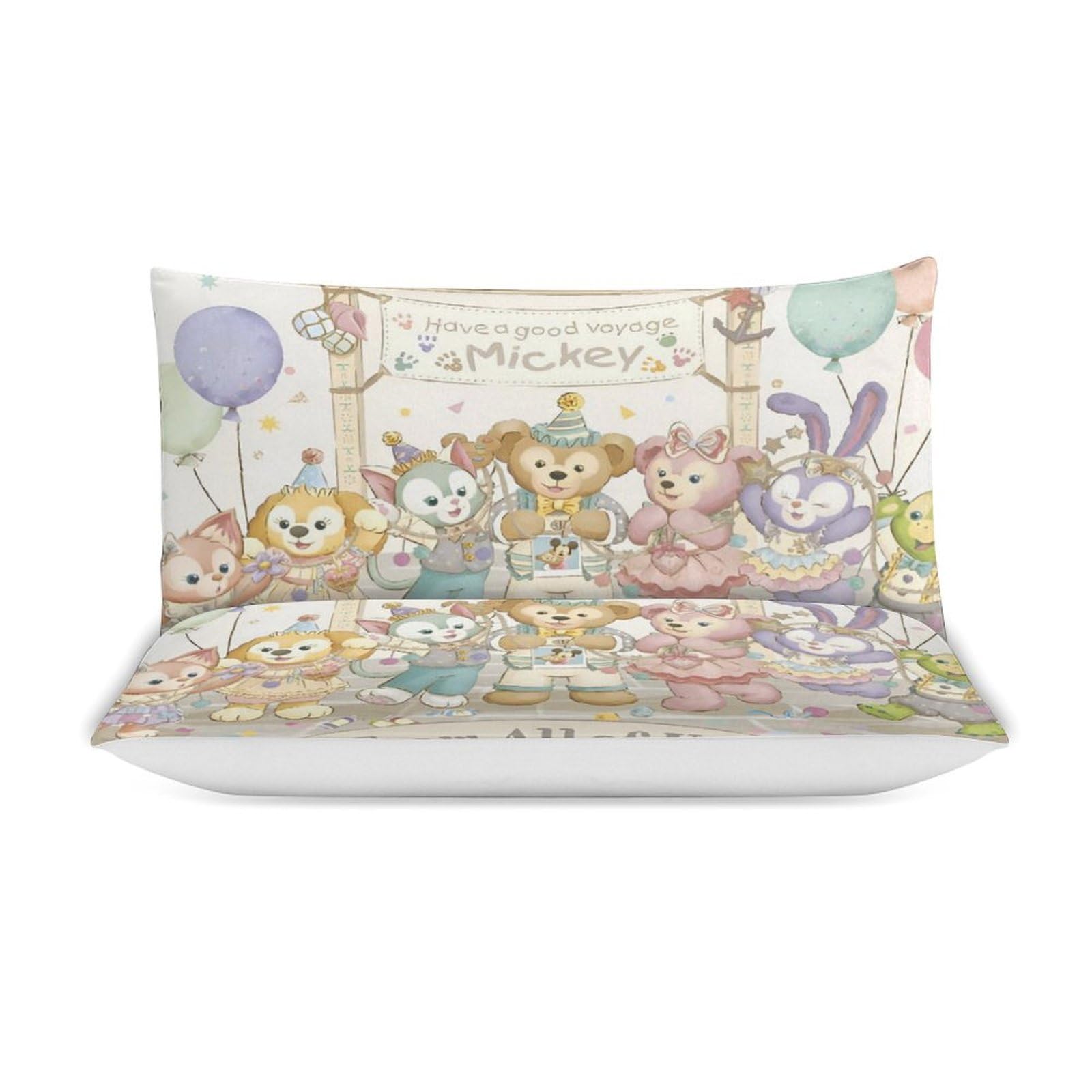 ダッフィー  新作　シングル　ベットカバー Amazon｜ダッフィー 布団カバー 3点セット シングル シングル 枕